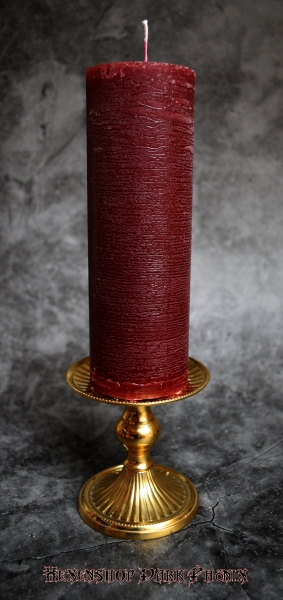 Hexenshop Dark Phönix Durchgefärbte Altarstumpenkerze Rot ø 60 x 180 mm